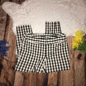 Checkered cropped pants loft Ann Taylor Marisa